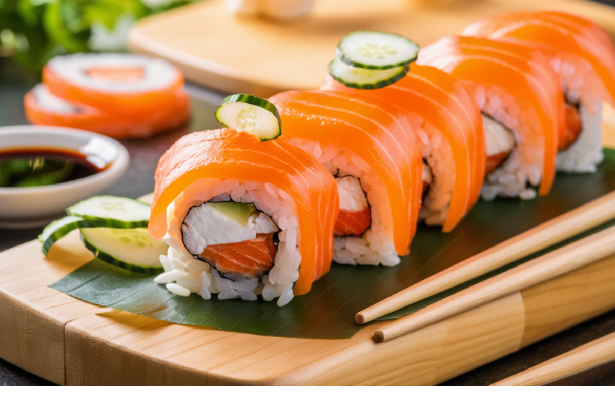 Salmon Wrapped Sushi