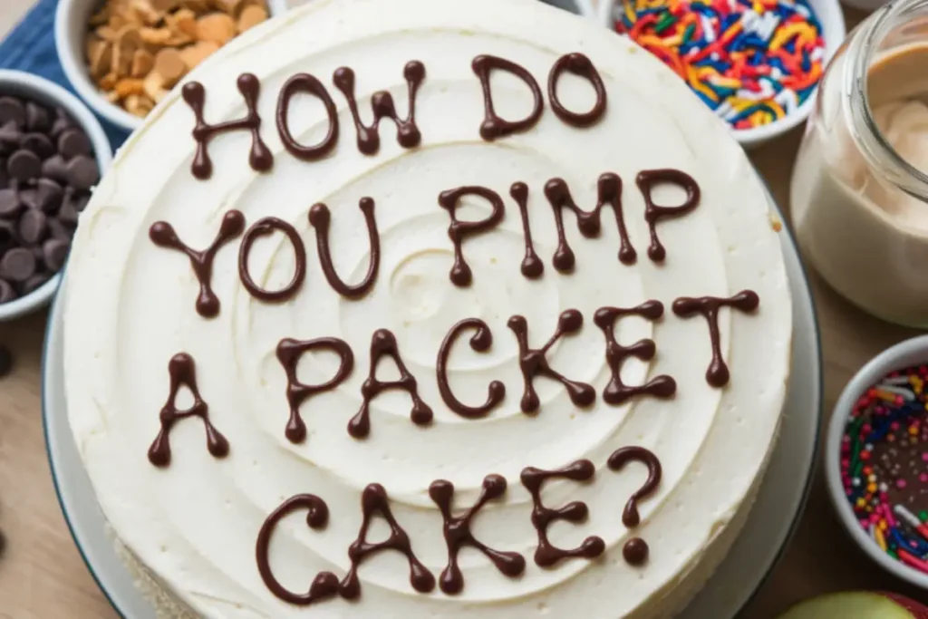 How do you pimp a packet cake?