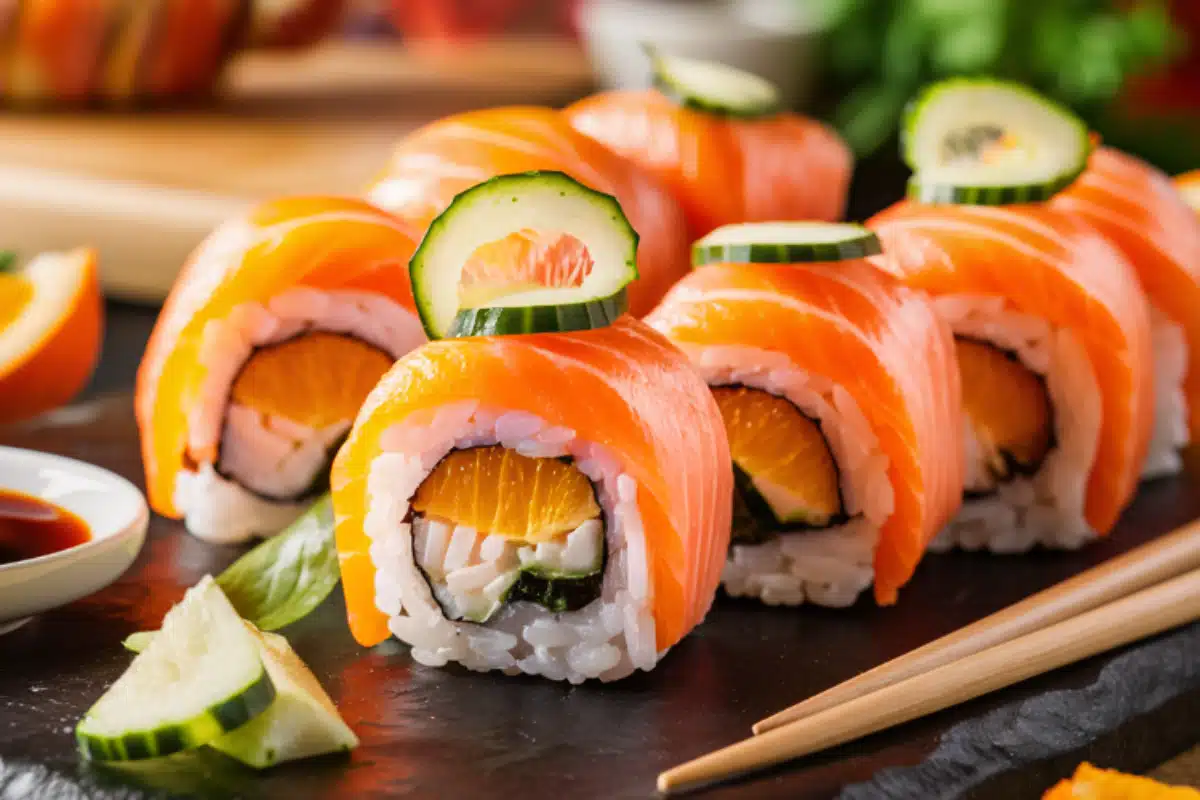 Salmon Wrapped Sushi