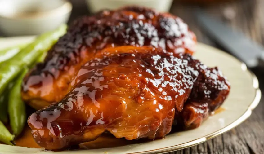 Honey Bourbon Barbecue Chicken