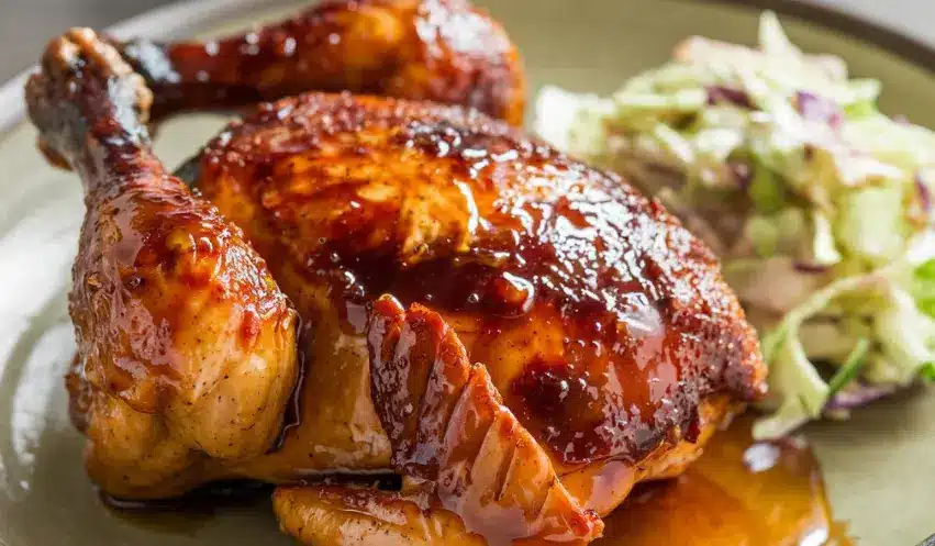 Honey Bourbon Barbecue Chicken