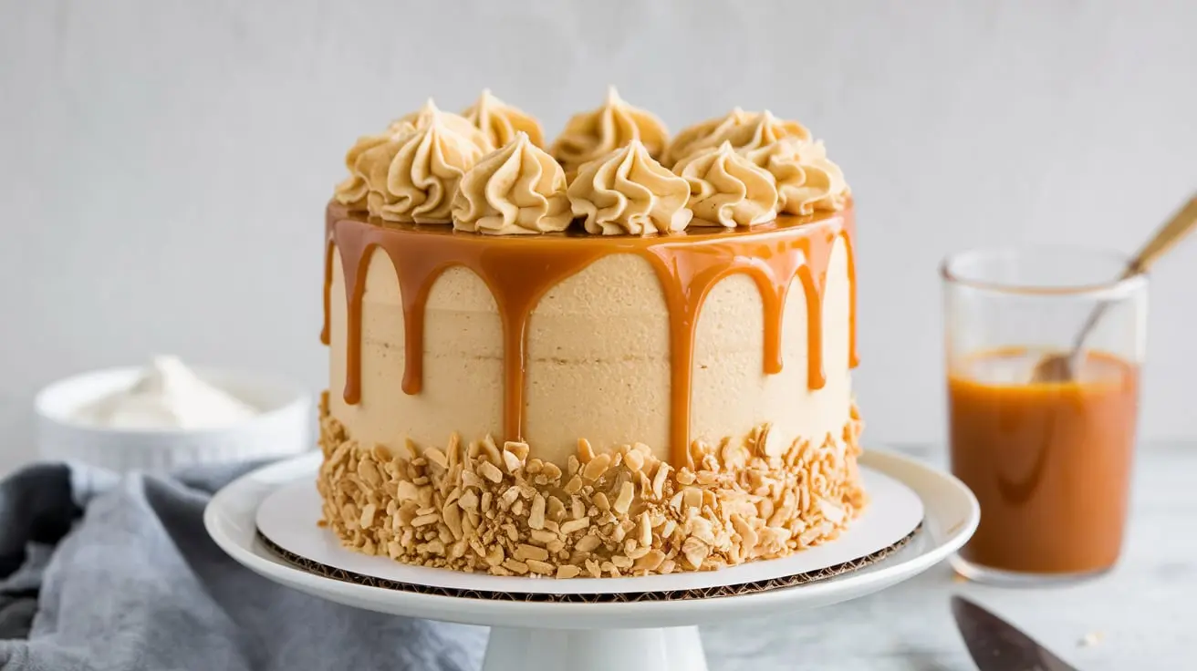 What is caramel cake made of?