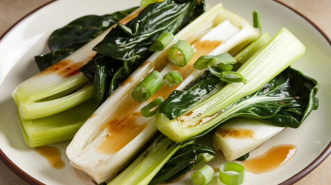 Celery bok choy spinach recipe