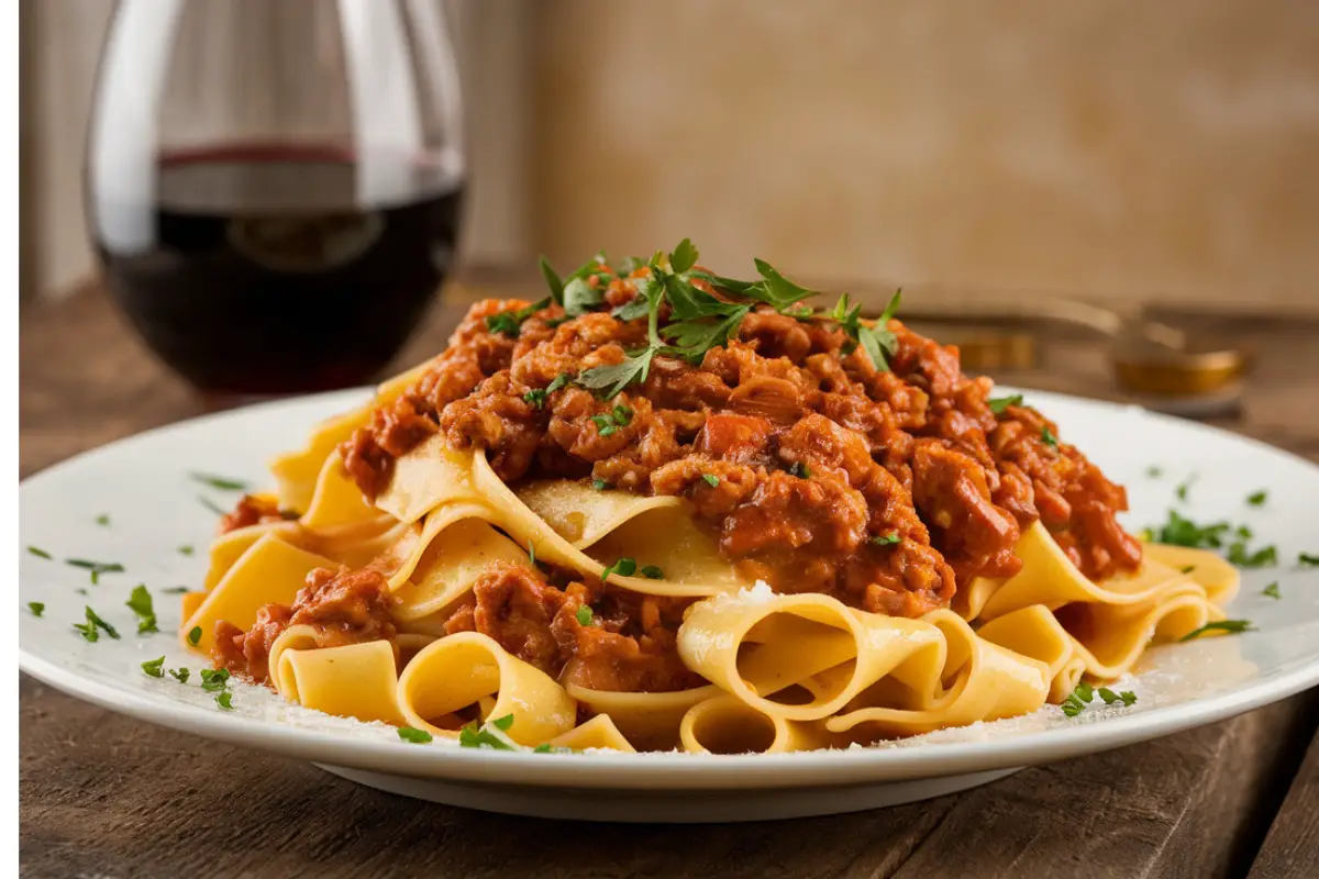 How do you pronounce pappardelle alla bolognese?