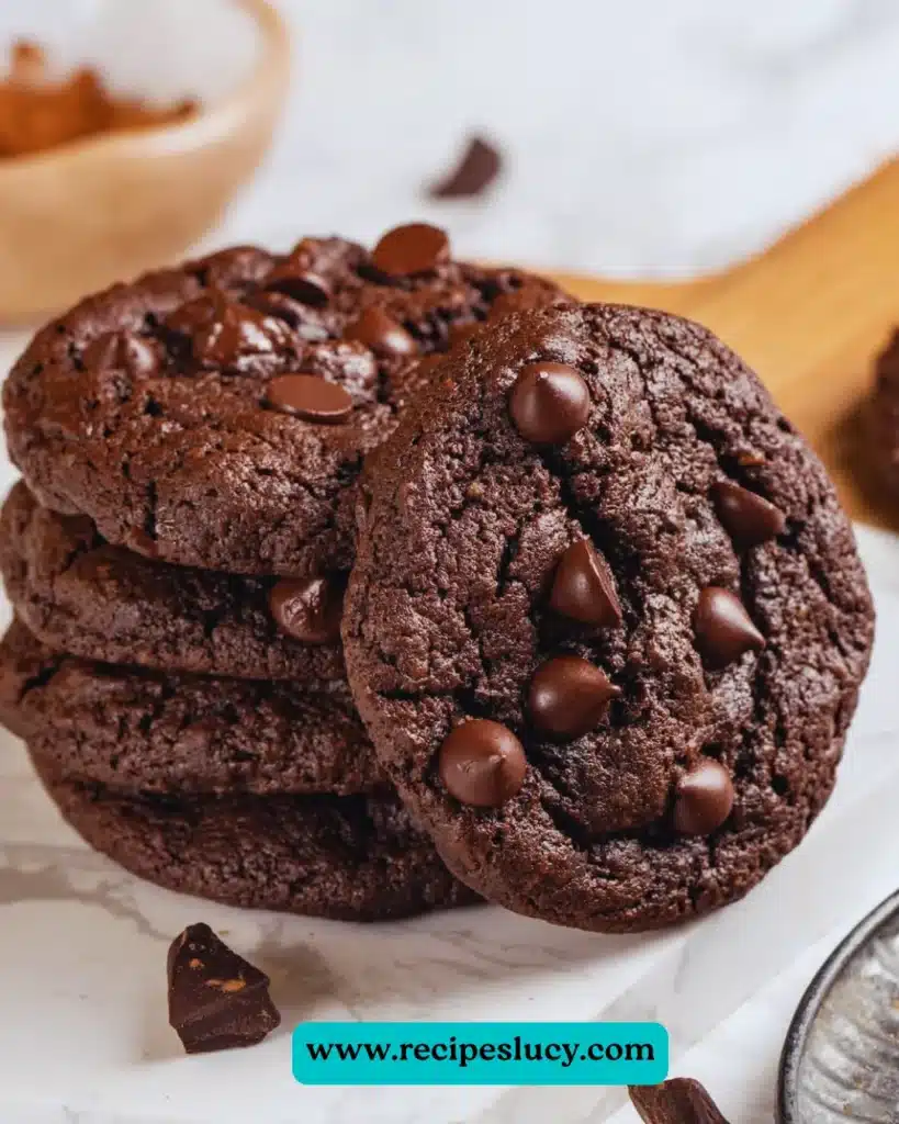 Double Chocolate Chunk Cookies