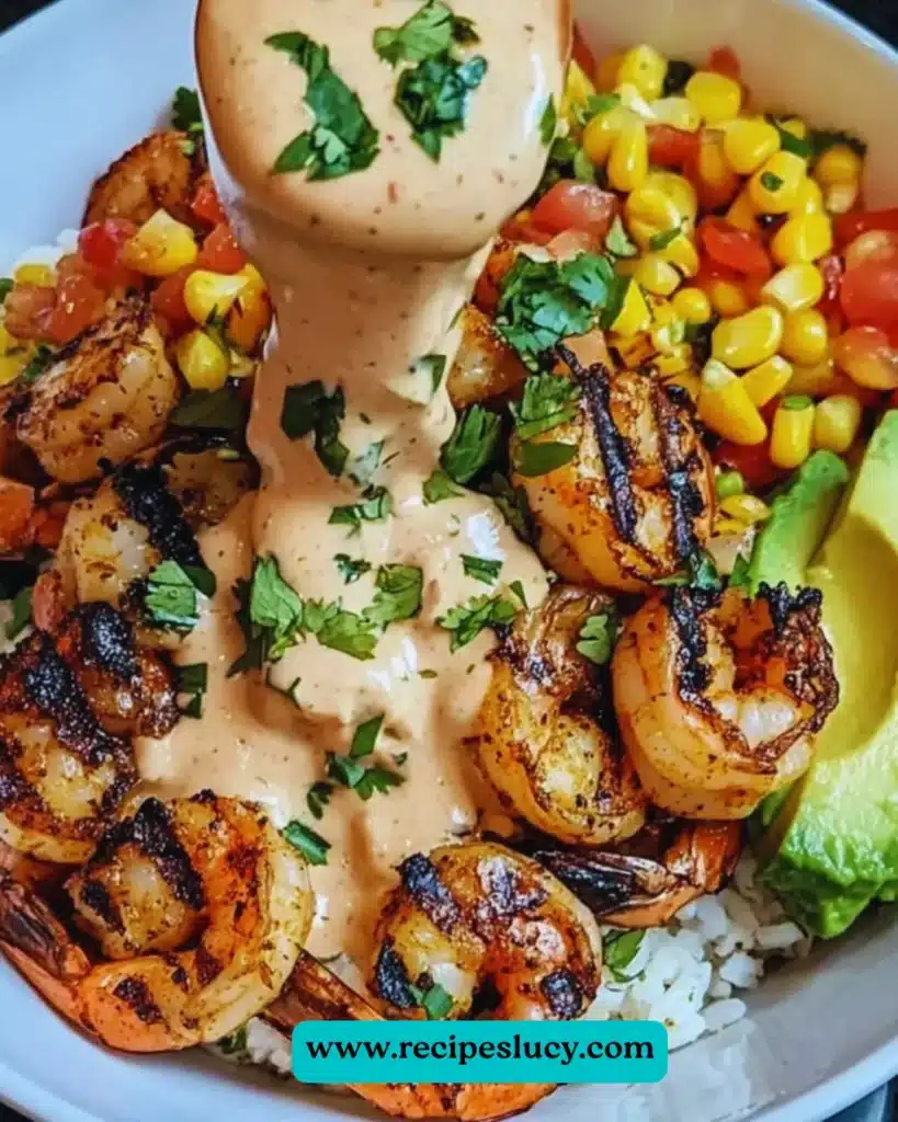 Grilled Shrimp Bowl with Avocado