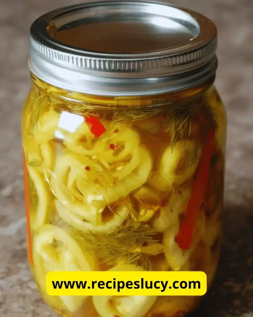 Jar of pickled banana peppers ready for use in delicious recipes.