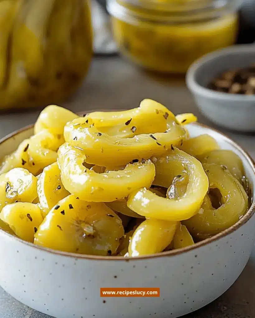 Spicy Pickled Banana Peppers