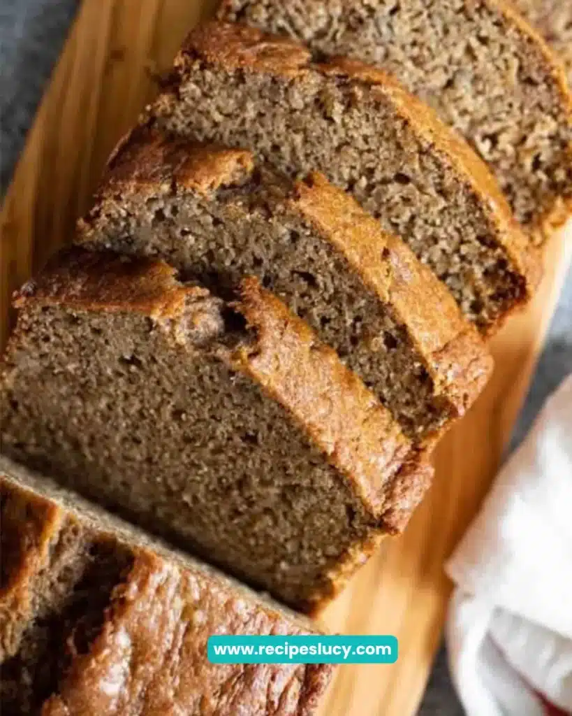 Delicious homemade banana bread fresh out of the oven