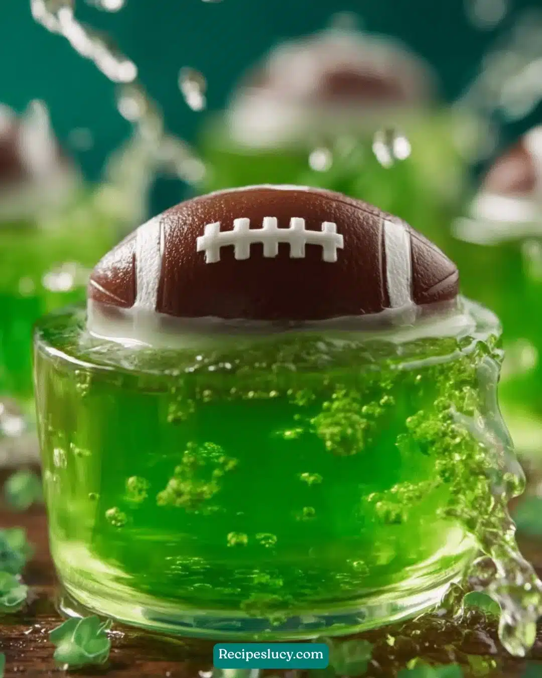 Delicious football-themed Jello Shots for game day parties