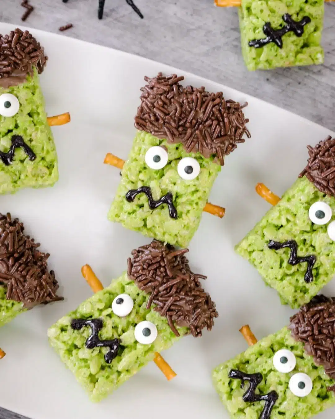 Frankenstein Rice Krispie Treats