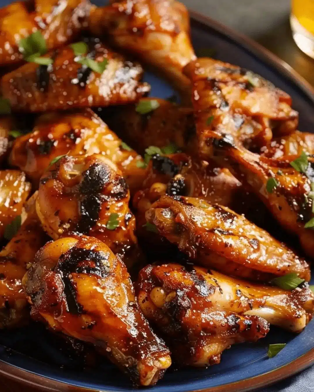 Grill Master Chicken Wings on a barbecue grill