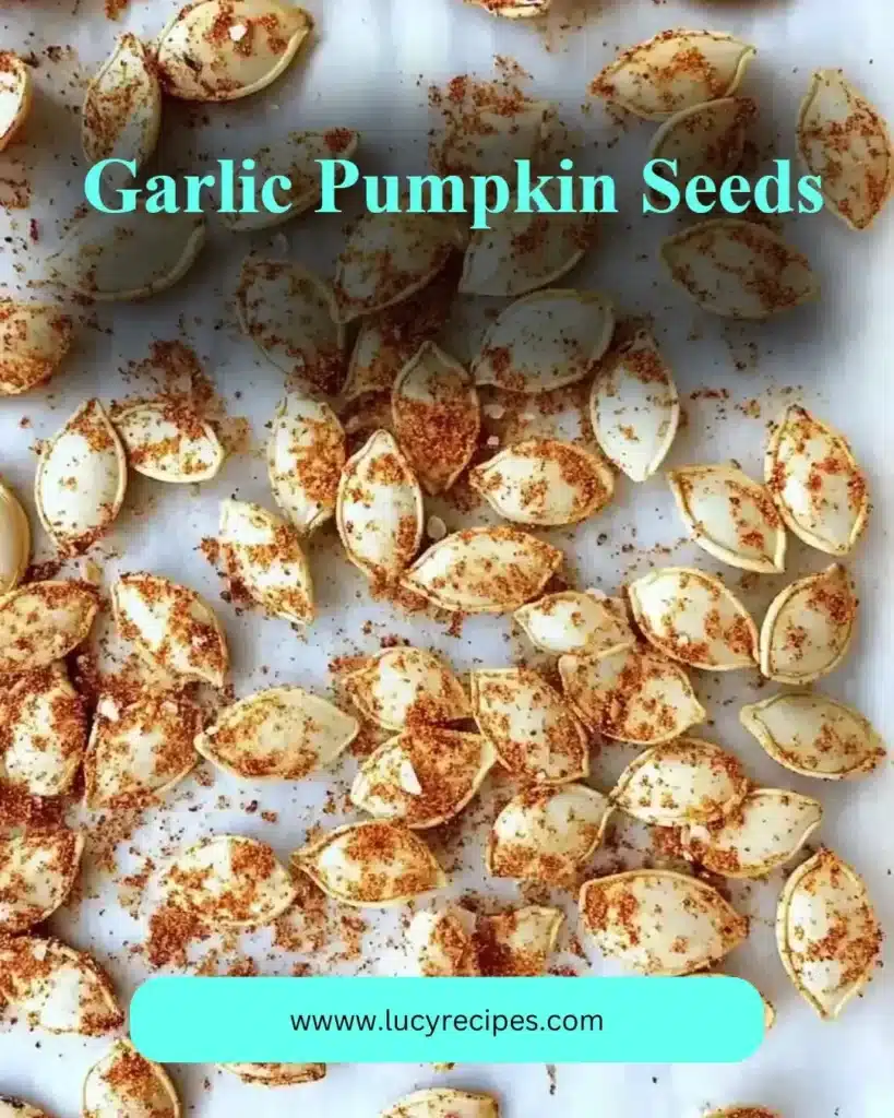 Healthy garlic pumpkin seeds for snacking and cooking