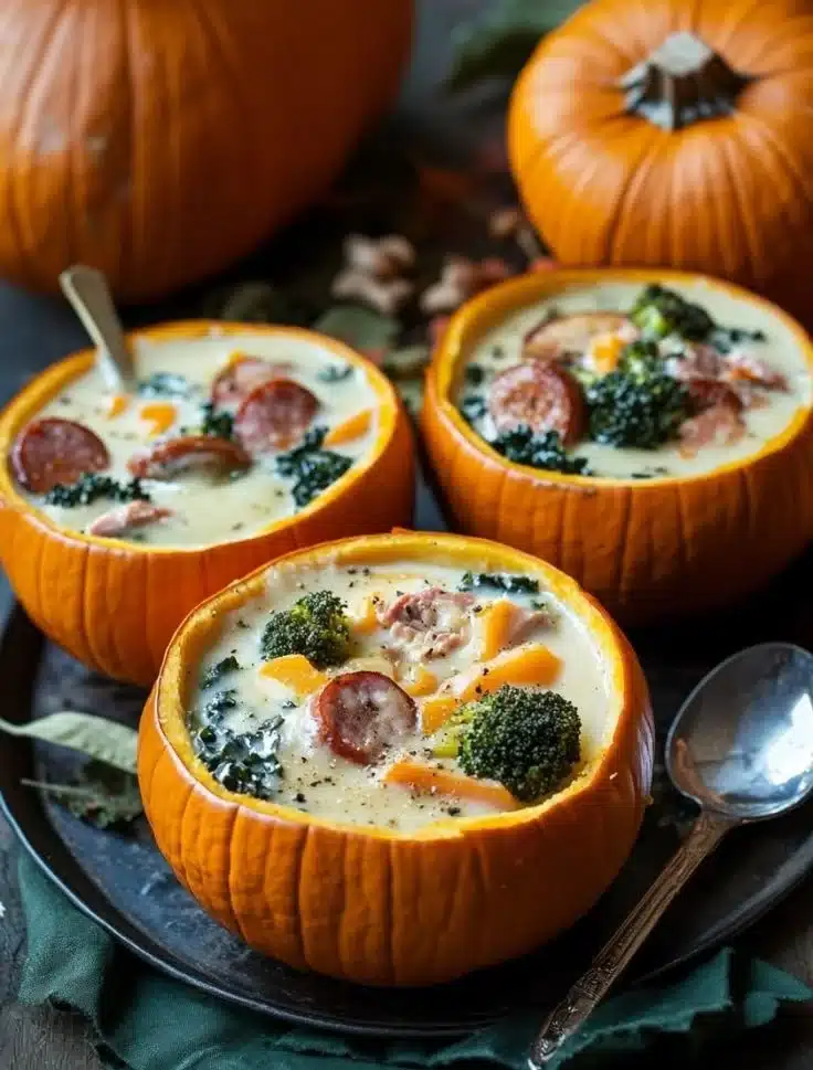 Spooky Halloween party food display with themed dishes and decorations.