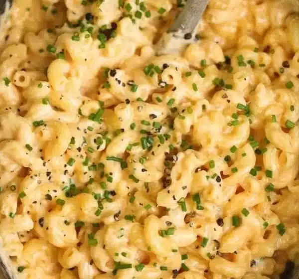 Creamy Four Cheese Mac and Cheese, a delicious comfort food dish