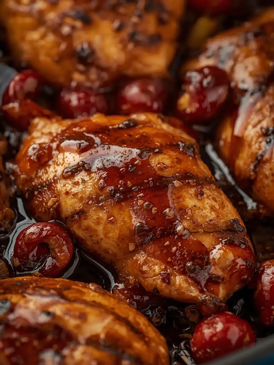 Savory balsamic cranberry chicken skillet ready in 25 minutes for easy weeknight meals.