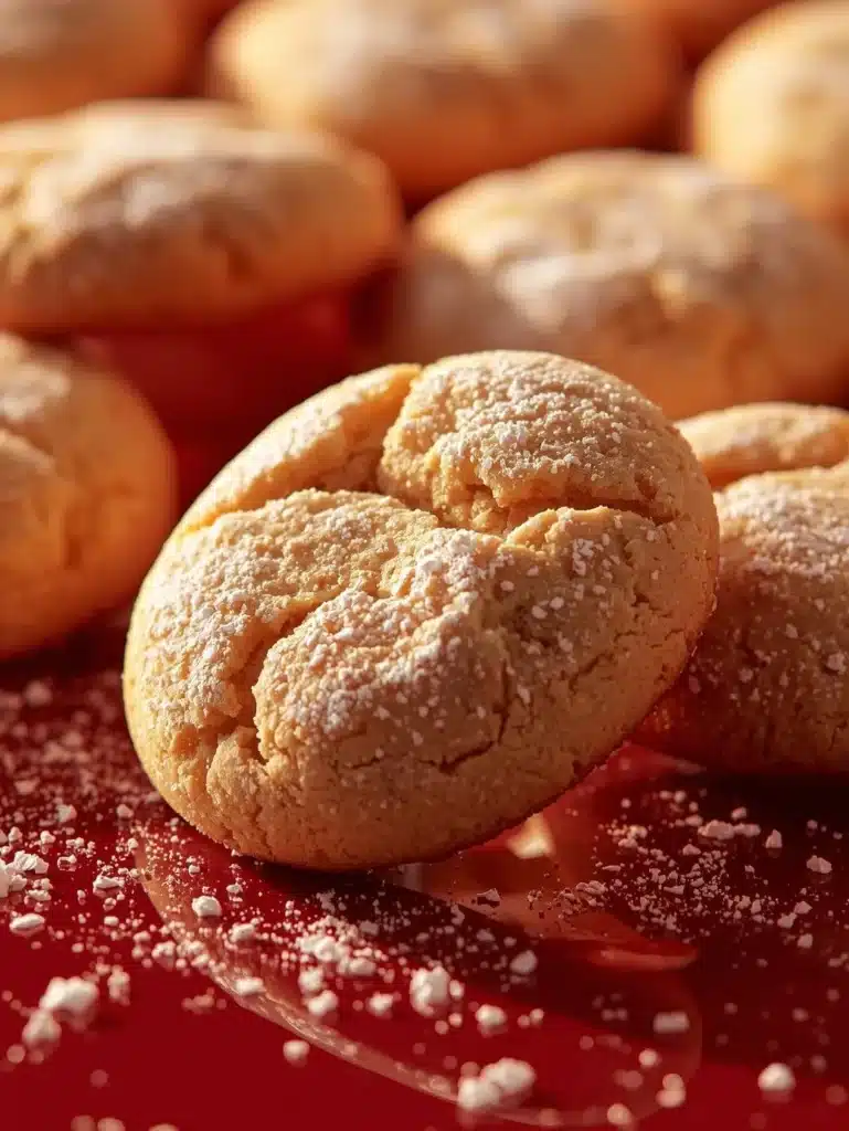 Delicious plate of amazing eggnog cookies decorated for the holidays.