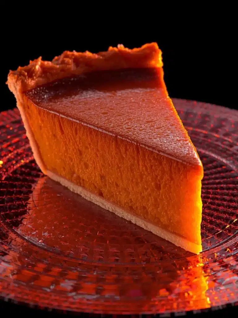 Homemade pumpkin pie with a golden crust and whipped cream topping