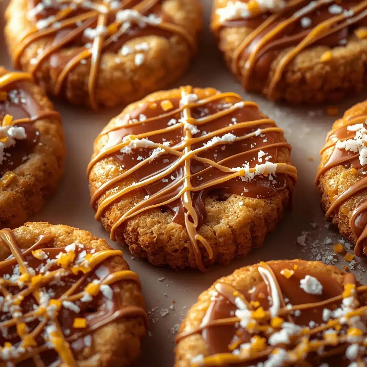 Caramel Ritz Cracker Christmas Cookies decorated for the holiday season