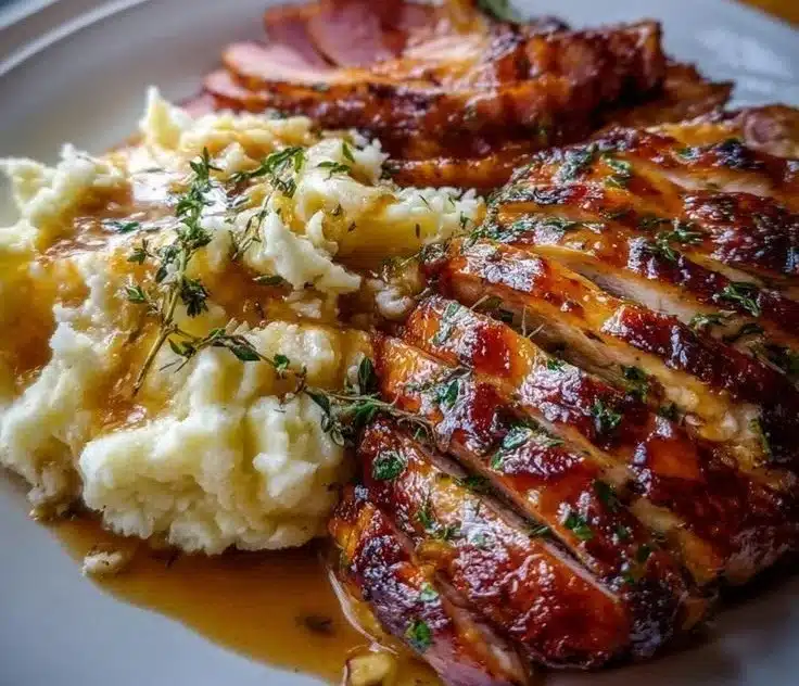 A beautifully arranged Christmas Buffet featuring festive dishes and desserts.