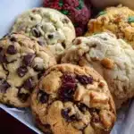 Christmas Cookie Box filled with festive holiday cookies