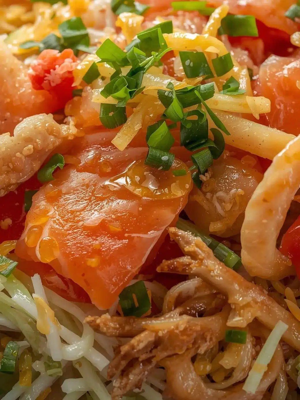 Colorful Yee Sang Prosperity Toss Salad for celebration of new beginnings