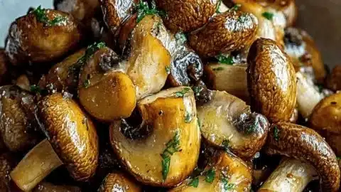 Delicious Cowboy Mushrooms in garlic butter, perfect appetizer
