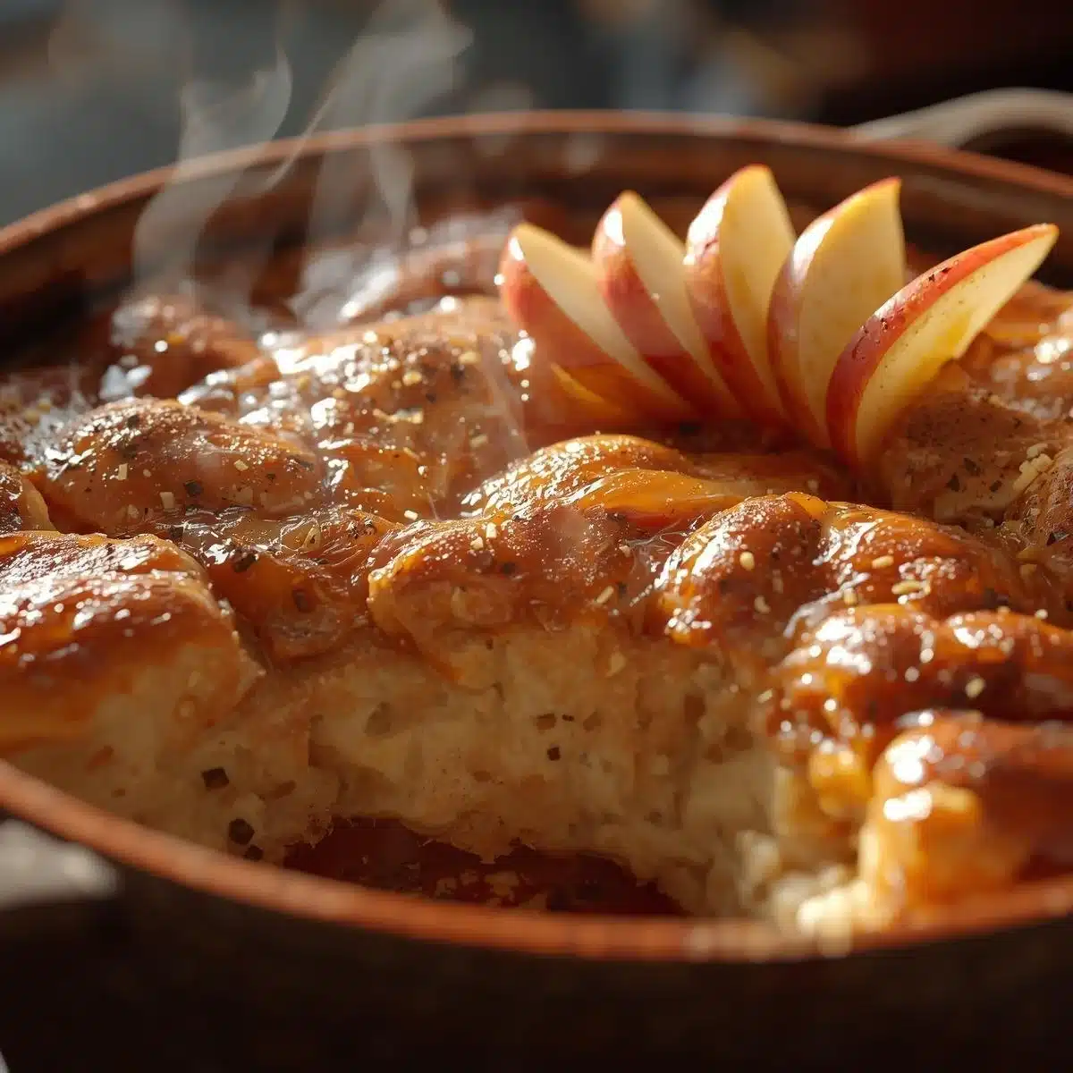Delicious apple cinnamon bake with cottage cheese for busy mornings