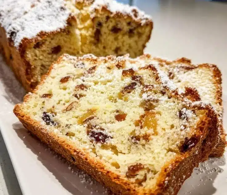 Delicious easy Christmas cake decorated with festive toppings and icing.