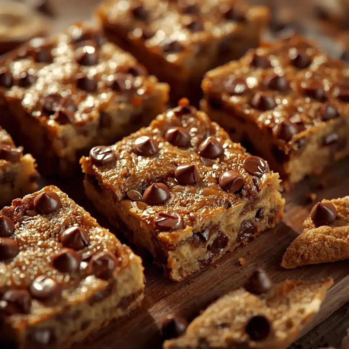 Delicious banana chocolate chip bars made with healthy ingredients