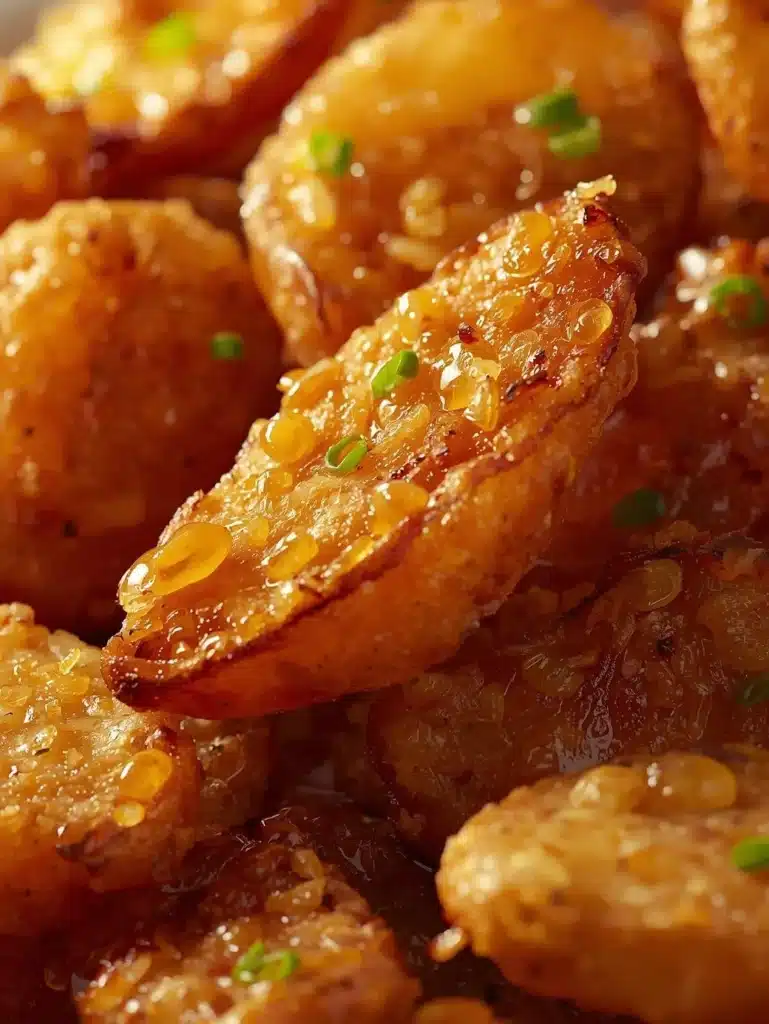 Delicious crispy Korean potato dish served with a flavorful dipping sauce