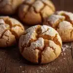 Homemade Italian Amaretti Cookies on a plate