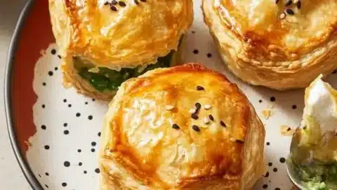 Irresistible Thai green chicken curry pies, golden and savory