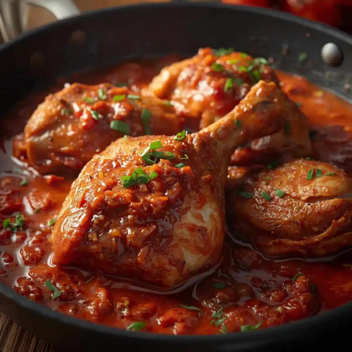 A delicious plate of Marry Me Chicken with herbs and creamy sauce