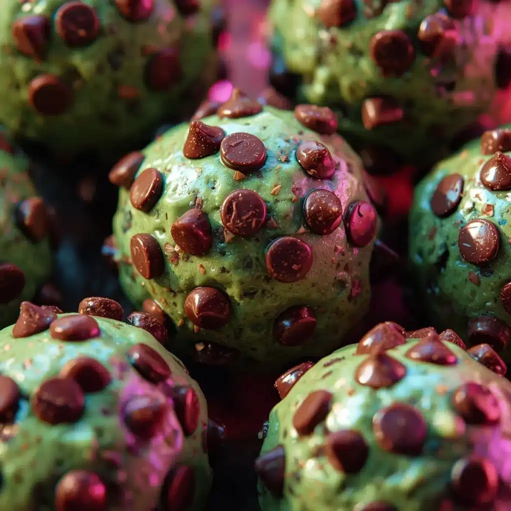 Mint Chocolate Chip Protein Balls nutritious snack recipe.