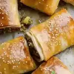 Delicious Bobotie Filo Parcels baked to perfection for a cozy meal.