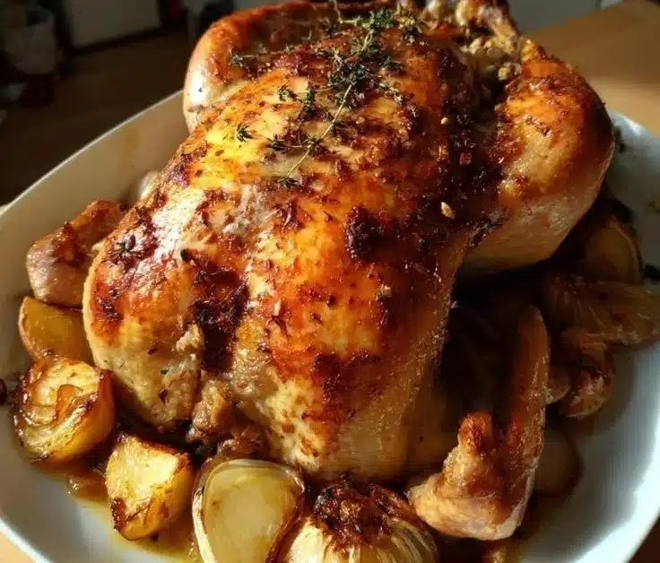 Perfectly roasted Christmas Goose served with festive sides