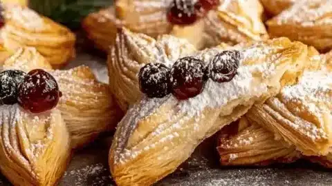 A selection of festive Christmas tarts adorned with seasonal decorations and flavors.