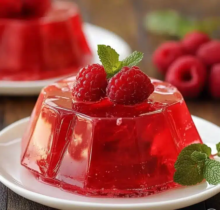 Delicious homemade applesauce jello served in a bowl