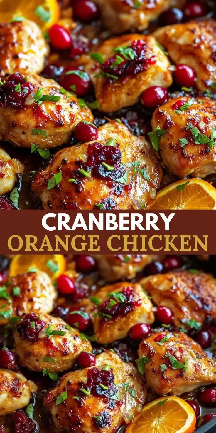 Delicious Cranberry Orange Chicken recipe with vibrant flavors