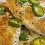 Creamy Pepperoncini Chicken Skillet served with herbs and spices