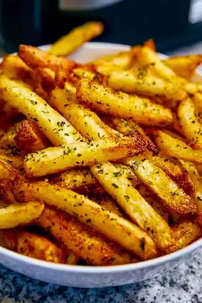 Crispy golden air fryer fries cooked to perfection