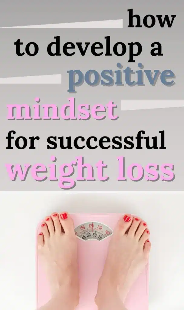 Illustration of mindset shift leading to weight loss success