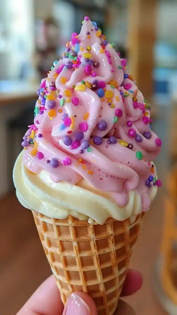 A variety of delicious ice cream scoops in colorful bowls