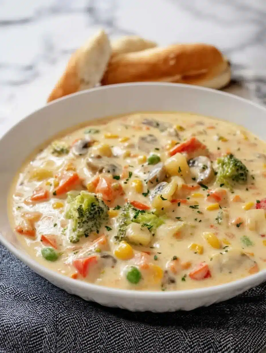 Delicious creamy vegetable dish made in a pressure cooker, inspired by Dixie Stampede.