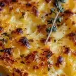 Baked spaghetti squash with cheese gratin topping, a healthy and tasty dish.