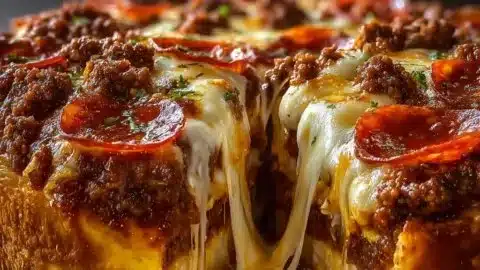 53g protein crustless pizza pie topped with fresh ingredients