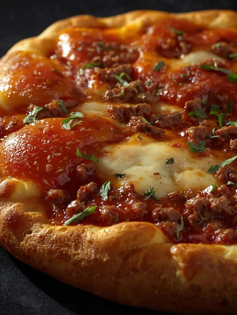 Pizza Calzone with Beef