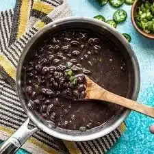 Delicious and nutritious black beans ready for cooking and recipes.