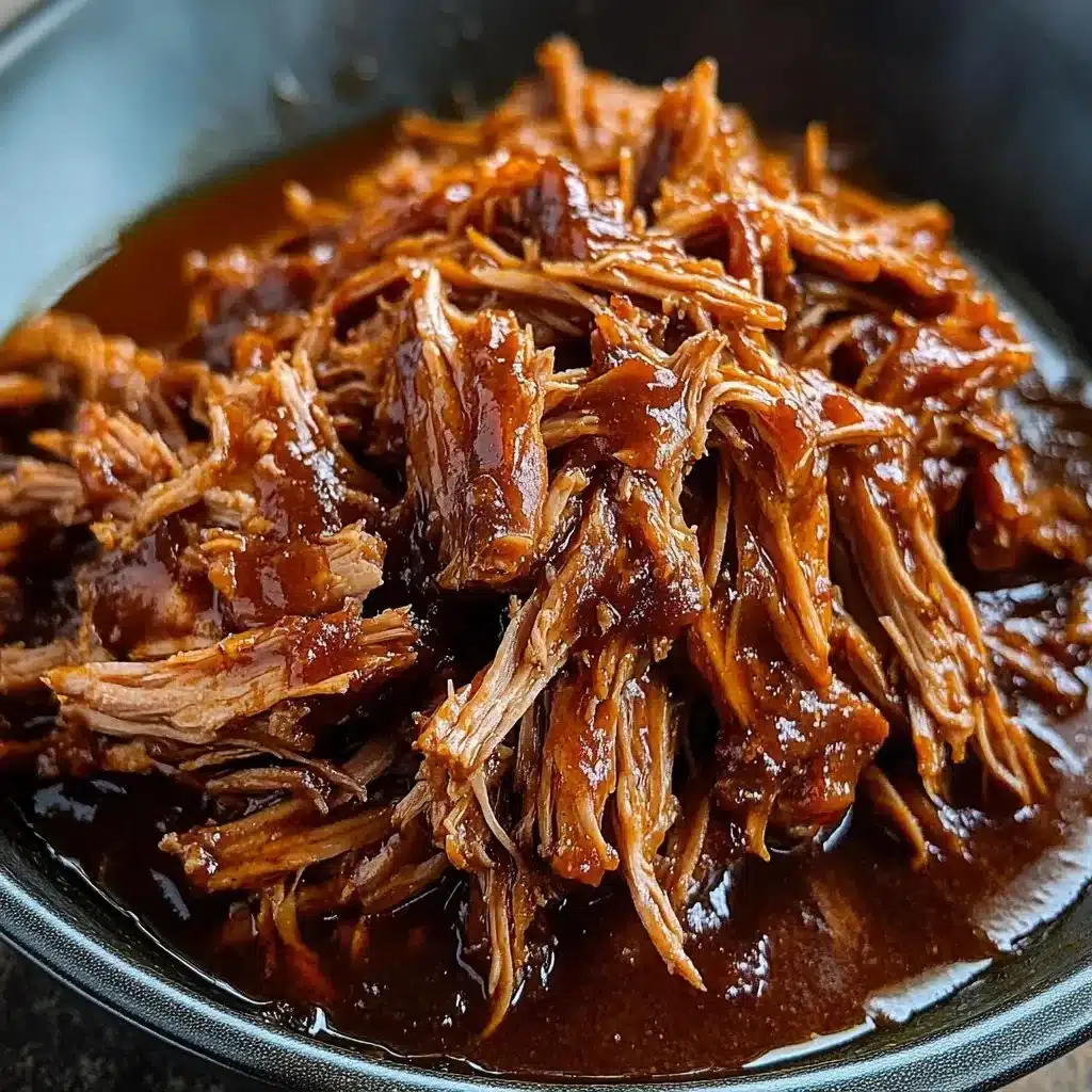 Crockpot BBQ Pulled Pork served with buns and coleslaw